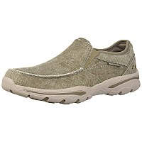 Skechers mens creston- Moseco Moccasin, Taupe, 95 3X-Wide US