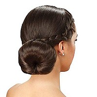 Clothobeauty Extra Large Hair Bun Maker Ring Women Chignon Doughnut Shaper For Thick And Long Hair 5153 In Xbrown