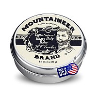 Mountaineer Brand Heavy Duty Beard Balm For Men 100 Natural With No Parabens Or Dyes Leave In Styling And Conditioning Balm