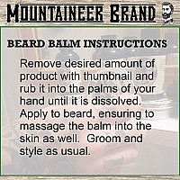 Mountaineer Brand Heavy Duty Beard Balm For Men 100 Natural With No Parabens Or Dyes Leave In Styling And Conditioning Balm