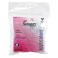 Swisspers Cotton Swabs 80 Count Cosmetic Applicators Pack Of 3