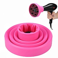 Hair Blower Diffuser Foldable Folding Hairdryer Cover Styling Hairdressing Tool 5Colors By Filfeel (Pink)