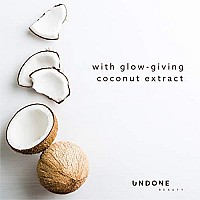 Undone Beauty Unfoundation Light coverage glow Tint Foundation with coconut for Natural, Dewy Deep Neutral glow - Enhances Face Shape, cheeks, & Jawline - Latte Medium