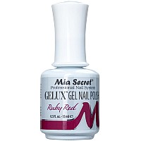 Mia Secret Gelux Soakoff Gel Nail Polish Color Ruby Red Gel Polish Cured With Nail Lamp Esmaltes Para Uas En Gel De Larga D