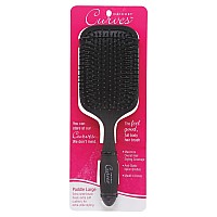 Cricket Paddle Hair Brush for All Hair Types - Black