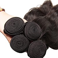 UNice Hair Icenu Series Hair Brazilian Virgin Human Hair Body Wave 3 Bundles 100% Real Unprocessed human Virgin Hair Extensions Natural Color (16 16 16inch)