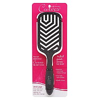 Cricket Large Wide Vent Hair Brush - Anti-Static, Black