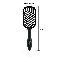 Cricket Large Wide Vent Hair Brush - Anti-Static, Black