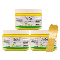 The Keys Sea Salt Scrub Exfoliating Body Scrub With Wooden Spoon Foot Scrub And Hand Scrub For Men Women Made With Pure Fl