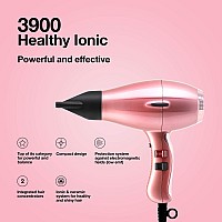 Elchim 3900 Ionic Dryer - Lightweight, Rose Gold, 2 Concentrators