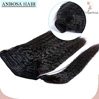 Anrosa Kinky Curly Ponytail 4C Afro Ponytail For Natural Hair Curly Ponytail Hair Piece Kinkys Curly Drawstring Ponytail Afro Ki