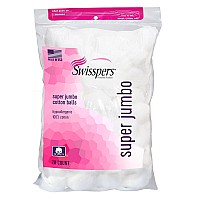 Swisspers Premium 100 Cotton Balls Hypoallergenic Super Jumbo Size 70Count Bags 12Pack 840 Balls Total