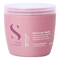 Alfaparf Milano Semi Di Lino Moisture Nutritive Hair Mask - Deep Conditioning Hair Repair Mask For Hydration & Shine - Sulfate, Paraben & Paraffin Free - Professional Quality Hair Care (16.9 Oz)