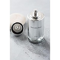 Mercedes-Benz - Silver - Fragrance For Men - Irresistible Natural Spray - Aromatic, Earthy, Musky - Notes Of Spicy Pepper And grassy Vetiver - Woody Aromatic Fragrance - Eau De Toilette - 4 Ounce