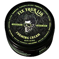 Fix Your Lid Forming Cream for Hair Styling - Men`s Cream with Medium Hold and Shine - Match all Mens Hair Types & Styles - Easy To Wash Out - 1.7 Oz