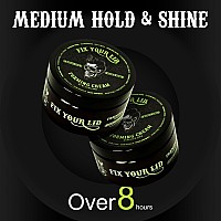 Fix Your Lid Forming Cream for Hair Styling - Men`s Cream with Medium Hold and Shine - Match all Mens Hair Types & Styles - Easy To Wash Out - 1.7 Oz