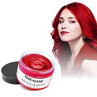 Red Hair Wax Color Sovoncare Temporary Dye Wax Natural Hairstyle Cream Hair Pomades For Women Men Party Cosplay Halloween Dat