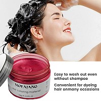 Red Hair Wax Color Sovoncare Temporary Dye Wax Natural Hairstyle Cream Hair Pomades For Women Men Party Cosplay Halloween Dat