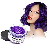 Purple Hair Styling Wax Sovoncare Instant Hairstyle Cream Hair Pomades Mud Natural Hair Clay Unisex For Party Cosplay Halloween