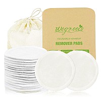 Wegreeco Cotton Rounds Reusable Reusable Makeup Remover Pads Cotton Cloth For Removing Makeup Reusable Facial Pads Cotton