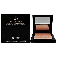 GA-DE Velveteen Blush & Shimmer, 0.26 oz,