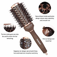 Fixbody Round Brush For Blow Out Hair Brush With Boar Bristles Nano Ionic Thermal Ceramic Round Brush For Blow Drying Roller