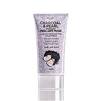 Azure Charcoal Pearl Luxury Anti Aging Peel Off Face Mask Moisturizing Purifying Removes Blackheads Dirt Oils With H