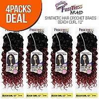 Multi Pack Deals Freetress Synthetic Hair Crochet Braids Beach Curl 12 4Pack Ot27