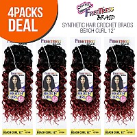 Multi Pack Deals Freetress Synthetic Hair Crochet Braids Beach Curl 12 4Pack 4