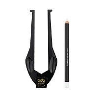 Billion Dollar Brows 2-Piece Brow Buddy contour Stencil Microblading Kit for Symmetrical Eyebrows, Black