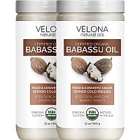 Velona Babassu Oil Usda Certified Organic 64 Oz 100 Pure And Natural Carrier Oil Refined Cold Pressed