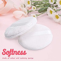 Topwon 4 Inch Powder Puff, Washable Large Body Powder Puff, Soft & Furry - 3Pcs