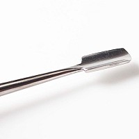 Best Cuticle Pusher and Spoon Nail Cleaner - Professional Stainless Steel Cuticle Remover, Cutter and Trimmer Manicure and Pedicure Tool - for Fingernail and Toenail Care by Malva Belle