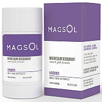 MAgSOL Aluminum Free Deodorant for Women and Men - Natural Deodorant with 4 Total Ingredients, No Baking Soda (Lavender)