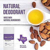 MAgSOL Aluminum Free Deodorant for Women and Men - Natural Deodorant with 4 Total Ingredients, No Baking Soda (Lavender)