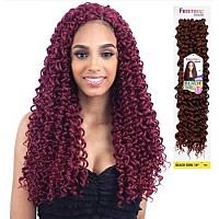 Beach Curl 18 6 Pack 4 Medium Brown Freetress Synthetic Crochet Braid