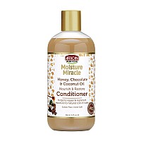 African Pride Moisture Miracle Honey Chocolate Coconut Oil Conditioner Helps Repair Replenish Moisture To Natural Coils