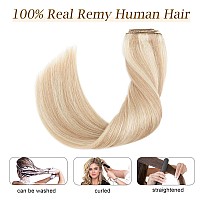 Mylady Double Weft Clip In Hair Extensions 100 Remy Human Hair Full Head Thick Long Soft Silky Straight 8Pcs 18Clips1818 In