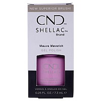 CND Shellac Gel Nail Polish, Mauve Maverick, 0.25