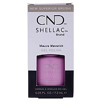 CND Shellac Gel Nail Polish, Mauve Maverick, 0.25