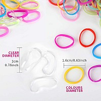 Ygdz 4000Pcs Elastic Hair Bands Clear Hair Elastics Small Mini Girls Rubber Bands Baby Kids Toddlers Hair Ties2000Pcs Clear