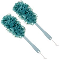 Arswin Back Scrubber For Showerloofah Long Handle Bath Body Brushsoft Nylon Mesh Sponge For Showerloofah On A Stick For Men W