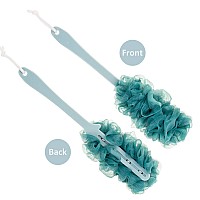 Arswin Back Scrubber For Showerloofah Long Handle Bath Body Brushsoft Nylon Mesh Sponge For Showerloofah On A Stick For Men W