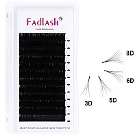 Easy Fan Lashes Fadlash Volume Eyelash Extensions 005 007Mm Self Fanning 2D10D Rapid Blooming C D Dd Curl Volume Lash Extensi