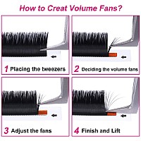 Easy Fan Lashes Fadlash Volume Eyelash Extensions 005 007Mm Self Fanning 2D10D Rapid Blooming C D Dd Curl Volume Lash Extensi