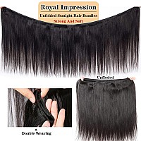 Royal Impression 12A Straight Bundles Human Hair 10 12 14 300G Brazilian Straight Human Hair Bundles 100 Unprocessed Virgin