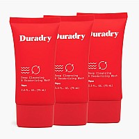 Duradry Body Wash Odor control - Deep cleansing and Deodorizing, Neutralizes Odors while Nourishing your Skin, Infused with Vitamins and Minerals - Aqua, 25 Fl Oz (Pack of 3)