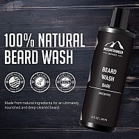 Mountaineer Brand Beard Wash For Men 100 Natural Beard Shampoo Thick Cleaning Softening Lather For Hair And Skin Hydrate