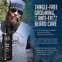 Mountaineer Brand Beard Wash For Men 100 Natural Beard Shampoo Thick Cleaning Softening Lather For Hair And Skin Hydrate