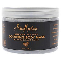 SheaMoisture African Black Soap Body Mask, 12 Oz, Cranberry